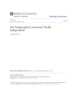 Are "Independent Contractors"