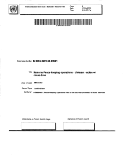 notes on cease-fires - the United Nations Archives Search Engine