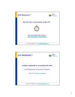 Slides - American Chemical Society