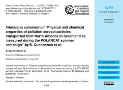 Interactive comment on &ldquo;Physical and chemical properties of