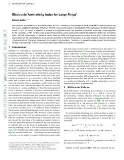 Electronic Aromaticity Index for Large Rings