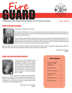 NIAFPD Newsletter October 2014.indd