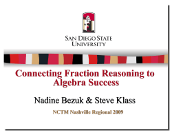 Connecting Fraction Reasoning to Alg for pdf