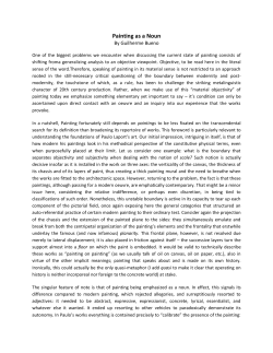 Painting as a Noun