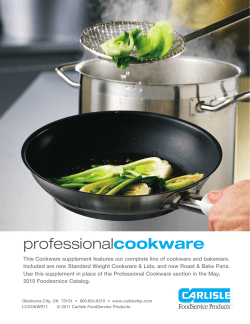 Cookware Supplement 2011 - Carlisle FoodService Products