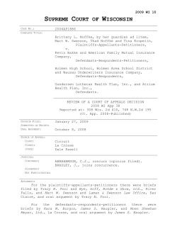 Noffke v. Bakke - National Cheer Safety Foundation