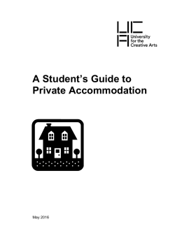 A Student`s Guide to Private Accommodation