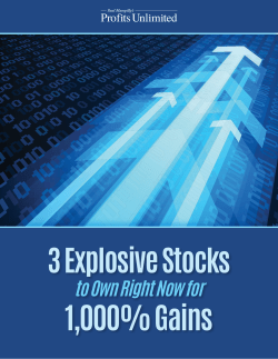 3 Explosive Stocks to Own Right Now for 1000% Gains