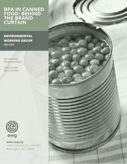 bpa in canned food: behind the brand curtain