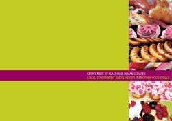 local government guideline for temporary food stalls