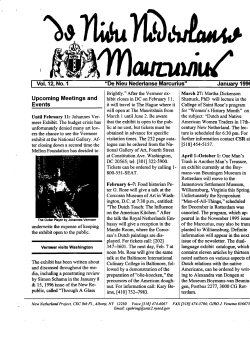 issues - New Netherland Institute