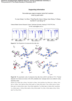Supporting Information Electronic Supplementary Material (ESI) for