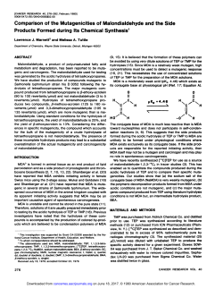 Comparison of the Mutagenicities of