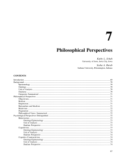 Philosophical Perspectives
