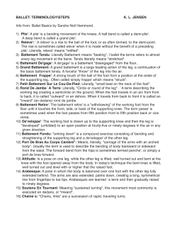 Ballet Basics by Sandra Noll Hammond.