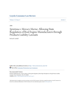 Sprietsma v. Mercury Marine: Allowing State