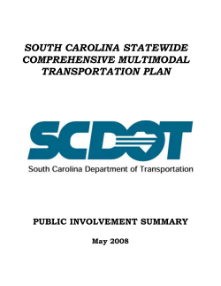 south carolina statewide comprehensive multimodal transportation