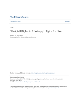 The Civil Rights in Mississippi Digital Archive