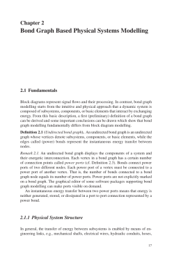 Bond Graph Based Physical Systems Modelling