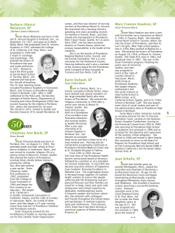 Part 2 - Sisters of Providence, Mother Joseph Province