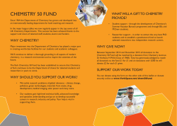 chemistry 50 fund