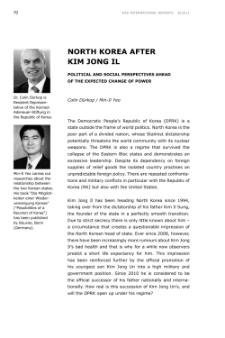 North Korea after Kim Jong Il - Konrad-Adenauer