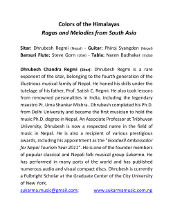 Colors of the Himalayas Ragas and Melodies from South Asia Sitar