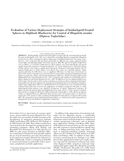Evaluation of Various Deployment Strategies of Imidacloprid