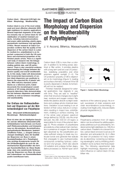 The Impact of Carbon Black Morphology and Dispersion on the