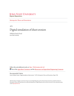 Digital simulation of sheet erosion