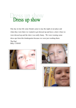 One day in true life some friends came to stay the night at our place