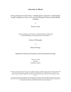 Moving through uncertain times: A morphogenetic approach to
