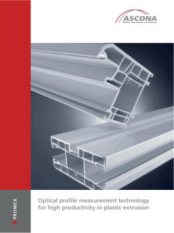 2SWLFDO SUR&oelig; OH PHDVXUHPHQW WHFKQRORJ\ IRU KLJK