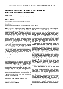 Simultaneous Estimation of the Masses of Mars