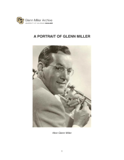 a portrait of glenn miller - University of Colorado Boulder
