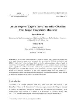 An Analogue of Zagreb Index Inequality Obtained from Graph