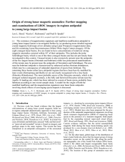 Origin of strong lunar magnetic anomalies