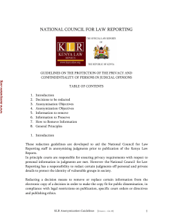 NATIONAL COUNCIL FOR LAW REPORTING