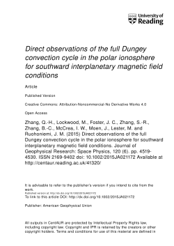 Direct observations of the full Dungey convection cycle in the polar
