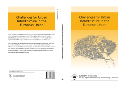 Challenges for Urban Infrastructure in the EU
