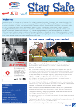 Do not leave cooking unattended
