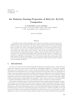 Air Moisture Sensing Properties of ZnCr2O4–K2CrO4 Composites