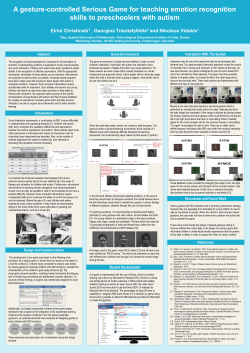 A gesture-controlled Serious Game for teaching emotion recognition