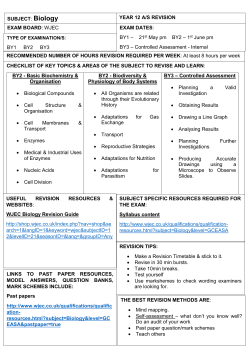 AS Level &ndash; Biology Revision Guide