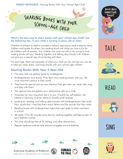 sharing books with your school-age child