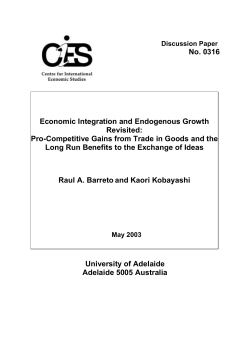 Consider two identical economies defined as follows:
