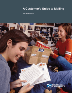 A Customer`s Guide to Mailing