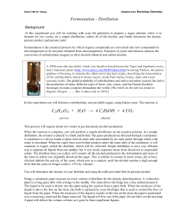 Fermentation - ChemConnections