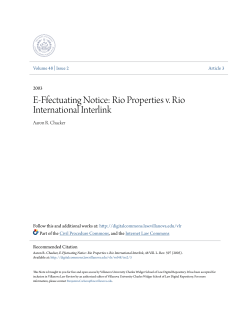 E-Ffectuating Notice: Rio Properties v. Rio