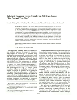 Subdural Hygroma versus Atrophy on MR Brain